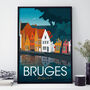 Bruges Art Print, thumbnail 2 of 4