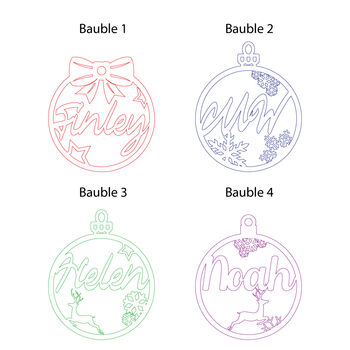 Personalised Christmas Tree Ornaments, 5 of 7