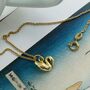 Gold Plated Sterling Silver Swan Necklace, thumbnail 3 of 4