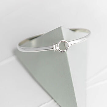Gifts For Small Wrist Silver Bangle Bracelet, 4 of 7