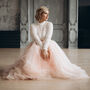Long Sleeved Bridal Top | Button Back Wedding Dress Topper, thumbnail 6 of 12