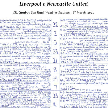 2025 Carabao Cup Final Commentary Notes, 5 of 6