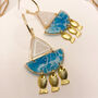 Sailing Boat, Resin And Clay Statement Earrings, thumbnail 5 of 11