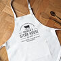Personalised Steakhouse Apron BBQ Steak Lover Gift, thumbnail 1 of 5