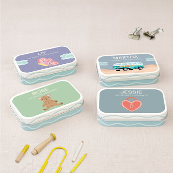 Little Collectors | Personalised Keepsake Tins In 12 Illustrated Designs, 3 of 8