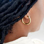 Wobbly Classic Large Hoop Earrings, thumbnail 1 of 7