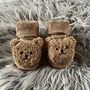 Camel Teddy Bear Baby Socks, thumbnail 1 of 8