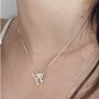 Sterling Silver Bow Necklace, thumbnail 3 of 5
