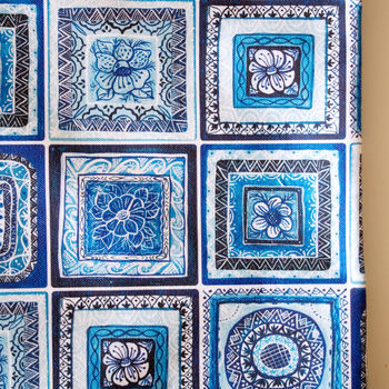 Portugal Tiles Blue And White Canvas Shopping Bag, 5 of 8