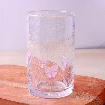 G Decor Berry And Bow Bubble Glasses Handcrafted And Handmade Bubble Textured Fruit And Ribbon Bow Drinkware, 4 of 8
