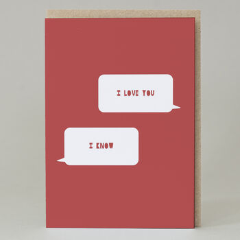 'I Love You, I Know' Star Wars Text Card, 2 of 5