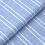 Men's Blue Stripe Two Fold Flannel Robe, thumbnail 4 of 4