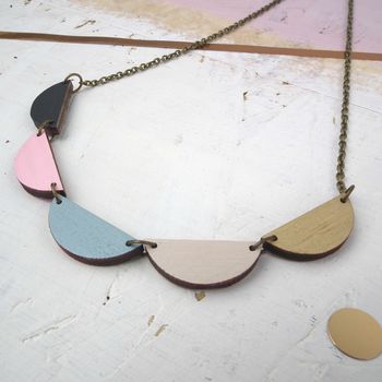 Wooden Bunting Necklace Eco Gift, 8 of 8