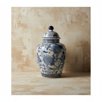 Chinoiserie Ginger Jar Pot And Vaals White Blue Porcelain, 6 of 7