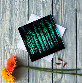 Rhythm Of The Trees Greetings Card, 2 of 2