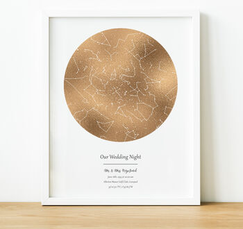 Personalised Stap Map Print Anniversary Gift, 3 of 12