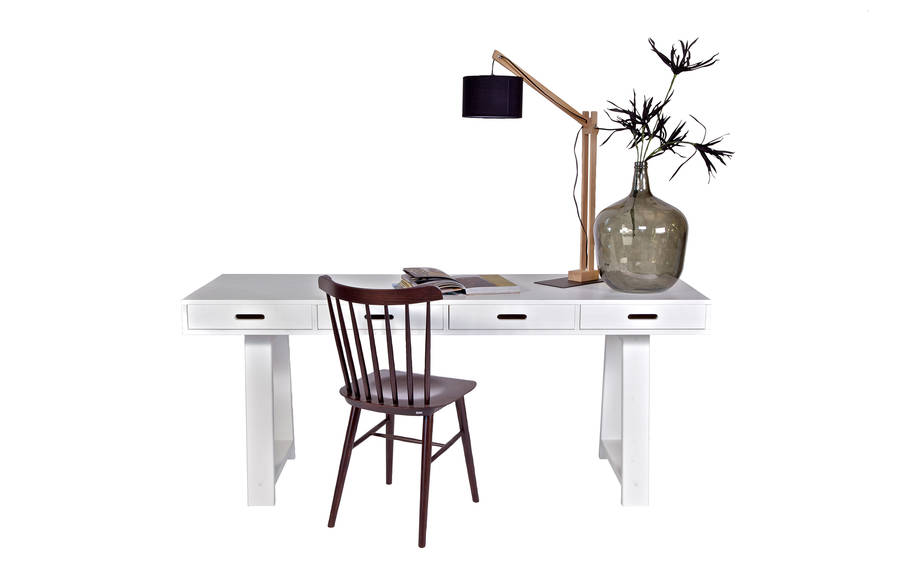 Contemporary Writing Desk With Four Drawers By Cuckooland Contemporary Writing Desk With Four Drawers