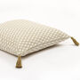 Wabi Sabi Recycled Cotton Cushion Cover In Herb, thumbnail 2 of 5