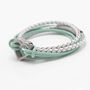 Woman's Personalised Green Wrap Pet Remembrance Urn Clasp Bracelet For Ashes, thumbnail 2 of 11