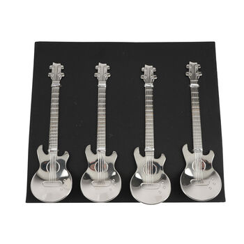 Dapper Chap Set Of Four Guitar Spoons | Gift Boxed | Homeware | Kitchen Accessory, 4 of 5