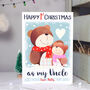Bear 1st Christmas Card As Mummy Daddy, thumbnail 3 of 9