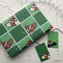 Traditional Dog Themed Christmas Wrapping Paper Set, thumbnail 2 of 4