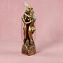 G Decor Amore Lovers Embrace Romantic Bronze 3D Candle, thumbnail 2 of 4