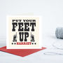 Put Your Feet Up Retirement Personalised Card, thumbnail 1 of 2