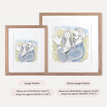 Watercolour Line Hobby Portrait – Custom Hand Drawn Illustration Gift, 12 of 12