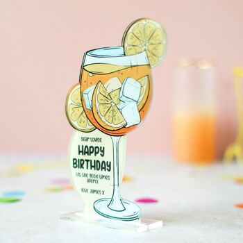 Personalised Cocktail Card, Aperol Spritz, 6 of 7