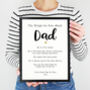 Personalised Things I Love Print For Dad, Daddy Grandad, thumbnail 1 of 5