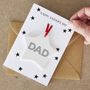 Personalised Hobby Font Father's Day Keepsake Card, thumbnail 1 of 2