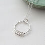 Sterling Silver 40th Birthday Circle Necklace, thumbnail 6 of 10