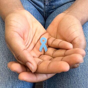 Light Blue Awareness Ribbon Bracelet Wristband, 10 of 11