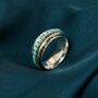Parvati Turquoise Sterling Silver Spinning Ring, thumbnail 3 of 12