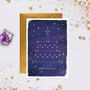 Happy Birthday Cake Constellation Greeting Card, thumbnail 1 of 2