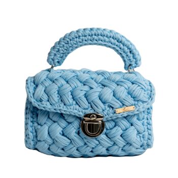 Handmade Crochet Knit Hand Bag, 9 of 12