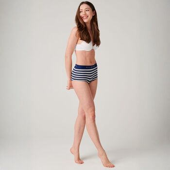 Women's 'On The Pier' Four Pack Bamboo Hipster Briefs, 10 of 11