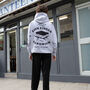 Fish Finger Sandwich Unisex Graphic Hoodie In Grey, thumbnail 4 of 7