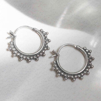 Sterling Silver Tangier Hoops, 3 of 5