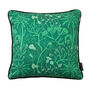Sea Holly Green Botanical Patterned Cotton Cushion, thumbnail 4 of 6