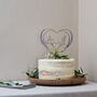 Lilac Lavender Wedding Cake Topper, thumbnail 3 of 8