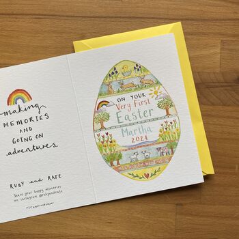 'Happy First Easter' Personalised Card, 2 of 6