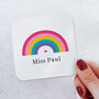 Personalised Teacher Rainbow Coaster, thumbnail 1 of 4