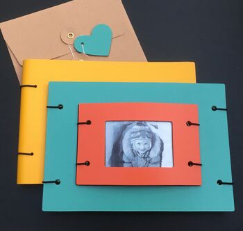 New Baby Leather Photo Album And Frame Gift Set, 9 of 9