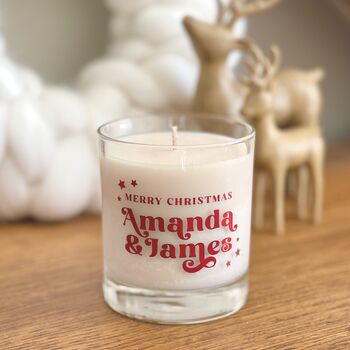 Merry Christmas Personalised Candle Gift, 3 of 3
