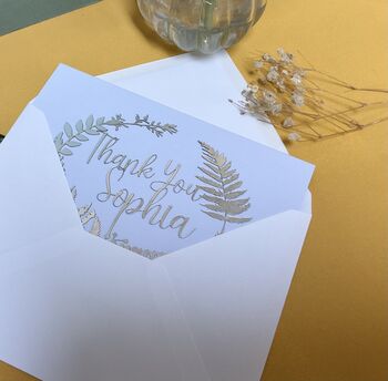 Personalised Lasercut Thank You Card, 4 of 6