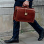 Personalised Leather Executive Briefcase 'Basilio', thumbnail 1 of 12