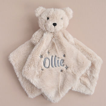 Personalised Soft Teddy Baby Comforter, 4 of 7