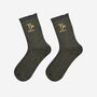 Women's Glitter Socks Black Gold Zodiac Capricorn, thumbnail 1 of 5